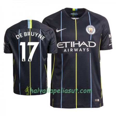 Jalkapallo Pelipaidat Manchester City De Bruyne 17 Vieraspaita 2018-2019 Lyhythihainen